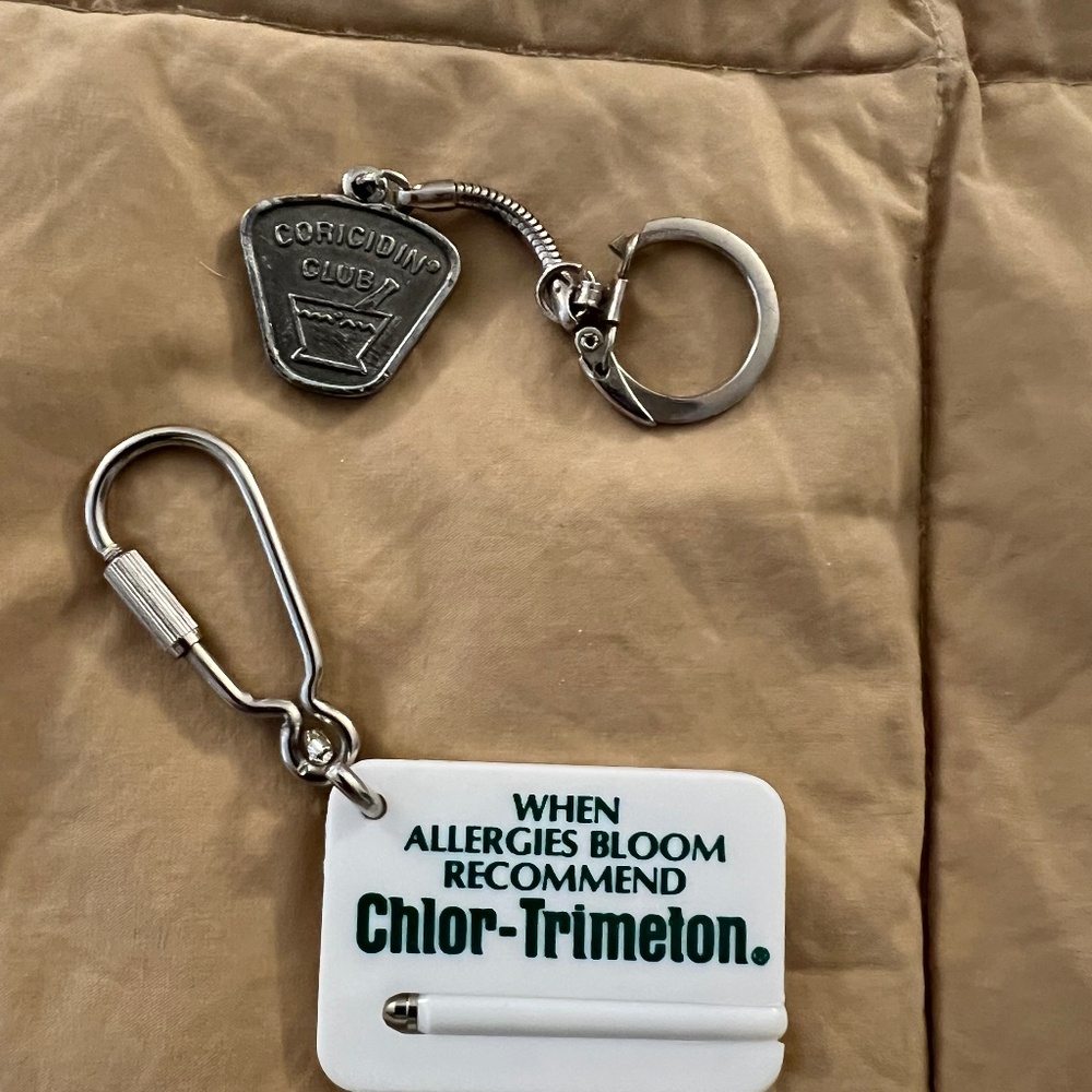 Vintage Schering keychains